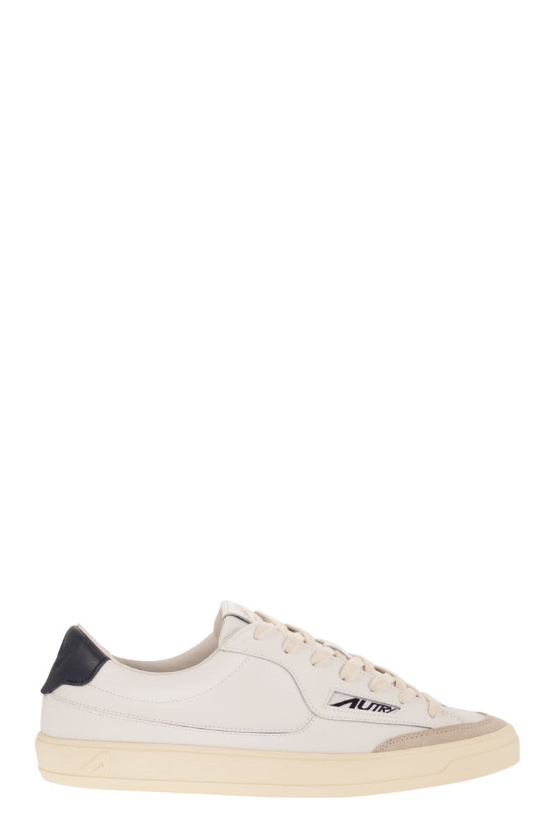 Autry Windscape Low - Leather Trainers With Suede Inserts