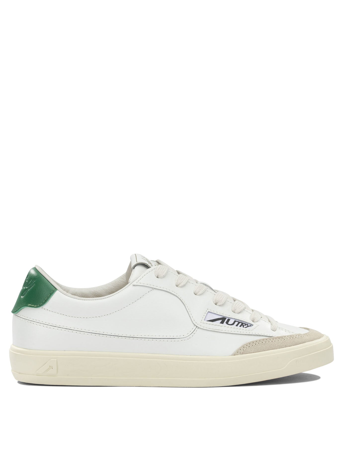 Autry Windscape Low Green Leather Nylon Rubber Sneakers
