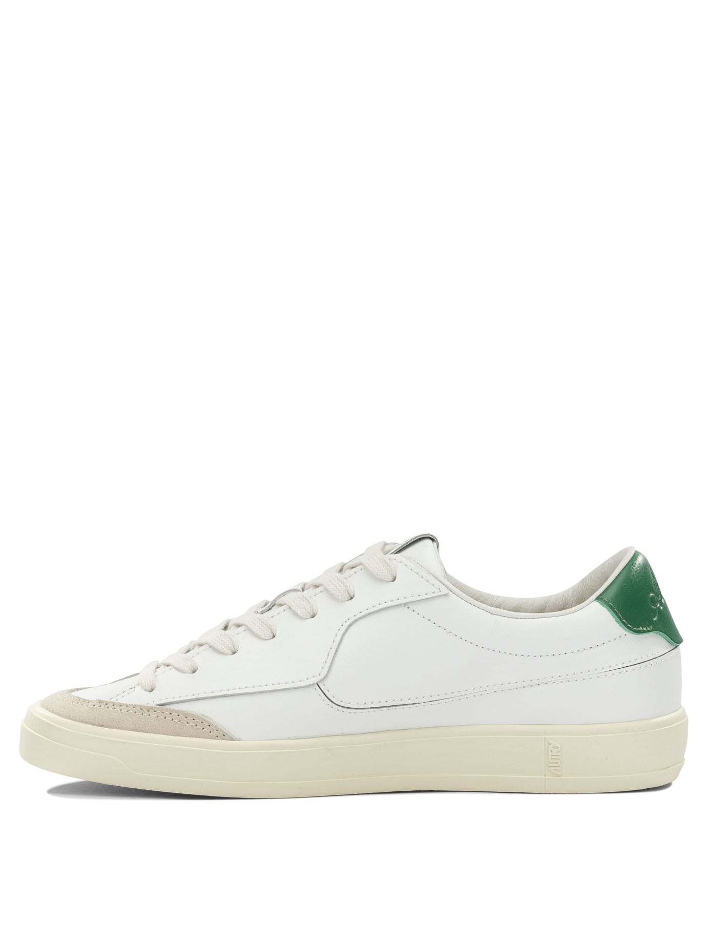 Autry Windscape Low Green Leather Nylon Rubber Sneakers