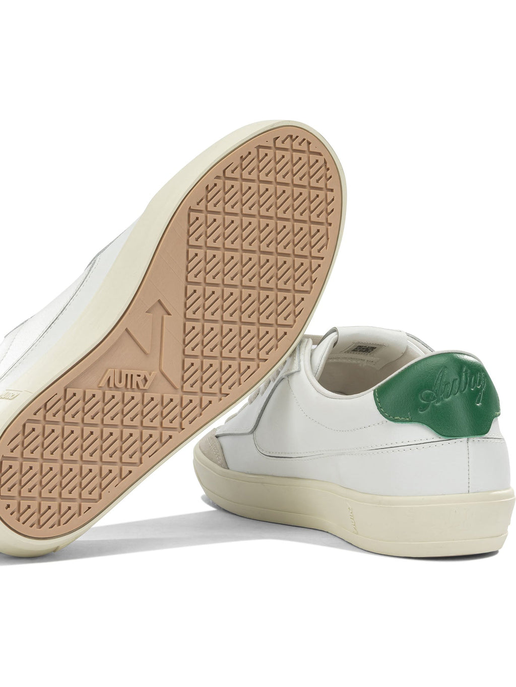 Autry Windscape Low Green Leather Nylon Rubber Sneakers