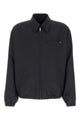 Prada Midnight Blue Wool Blend Bomber Jacket