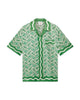 Casablanca Cuban Collar Short Sleeve Shirt