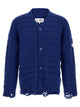 Mm6 Maison Margiela Distressed Wool Cardigan