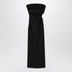 Max Mara  Black Bustier Dress In Wool Blend