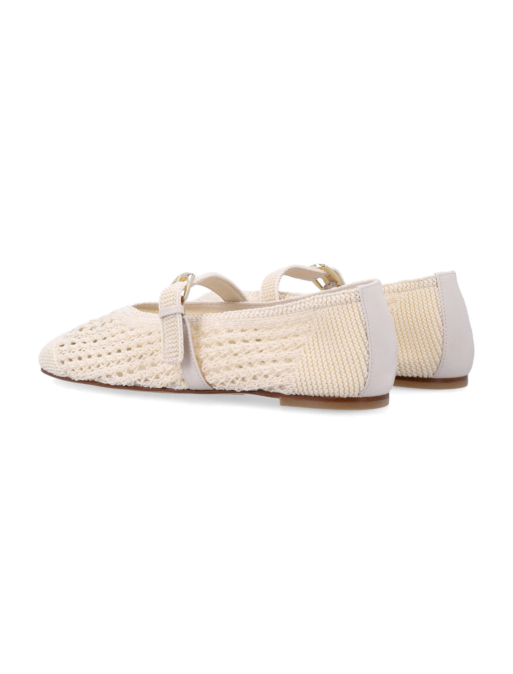 Stuart Weitzman Stuart Weitzman Ecru Crochet Leora Mary Jane Flat
