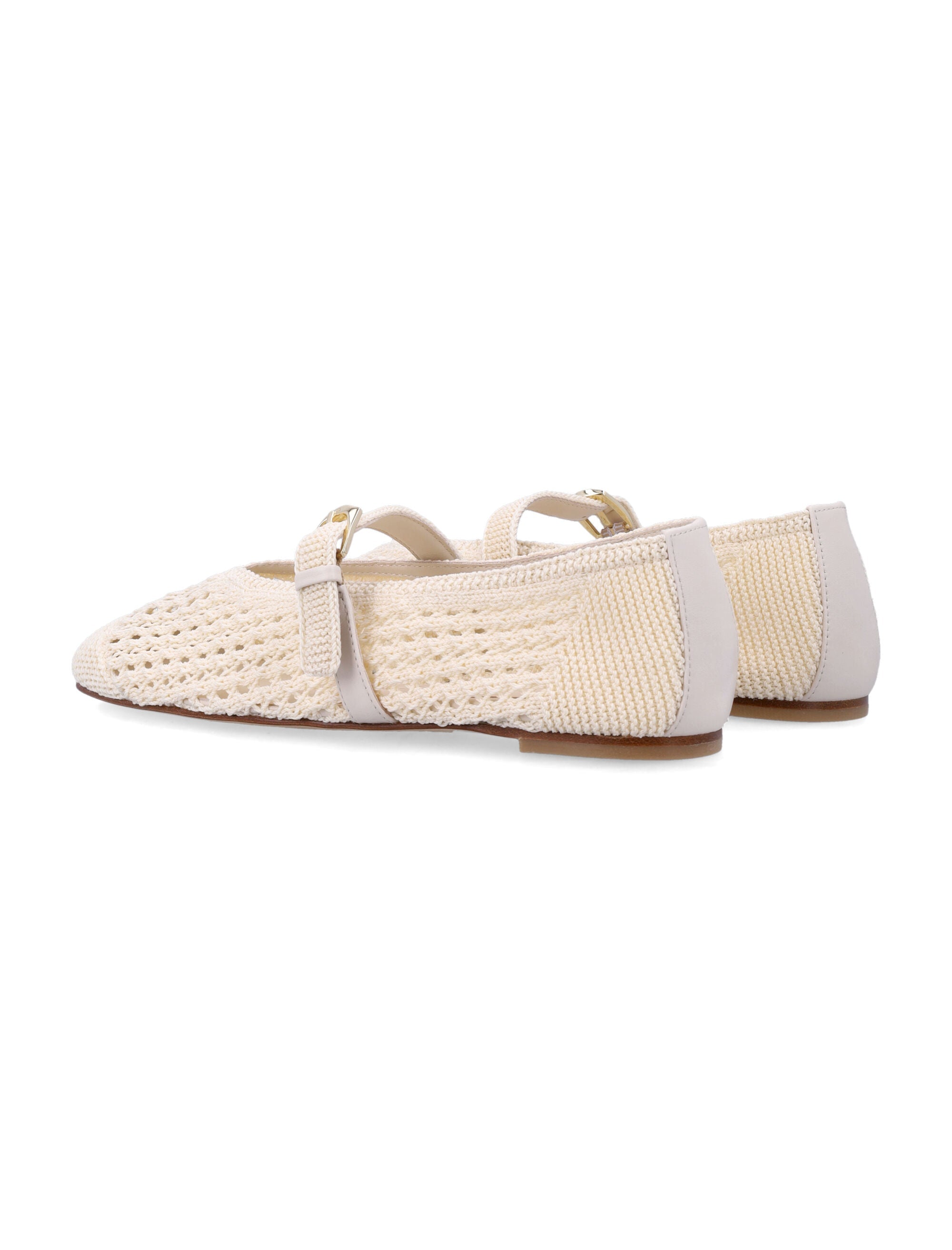 Stuart Weitzman Stuart Weitzman Ecru Crochet Leora Mary Jane Flat