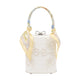Self-Portrait Floral Mini Bow Bag -  - Linen - Ivory