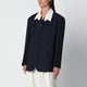 Source Unknown Suki Navy Blue Single-Breasted Jacket
