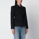 Source Unknown Black Single-Breasted Jacket In Wool Blend