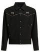Needles Piping Cowboy Black Polyester Polyurethane Polyester Overshirt Jacket