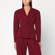 The Andamane  Burgundy Single-Breasted Jacket
