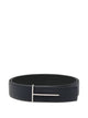 Tom Ford Navy Blue Calf Leather Belt