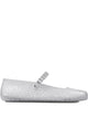 Jimmy Choo Clear Jelly Ballerina Flats With Crystal Embellishment