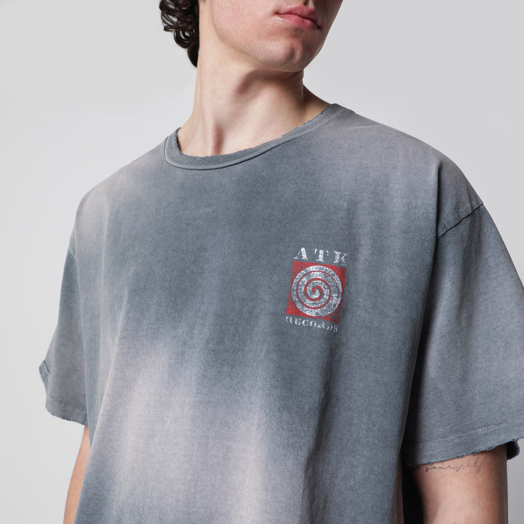 Gallery Dept. Black Atk Tshirt With Faded Effect