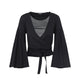 Jacquemus Black Le Cache Coeur Ventadou Paper Top