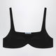 Prada Crêpe De Chine Silk Top In Black