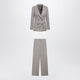 Tagliatore Doublebreasted Taupe Suit In Wool And Cashmere