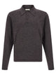 Lemaire Mouliné Wool Polo Shirt
