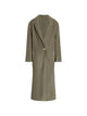 Alberta Ferreti Grey Wool Silk Single Breasted Coat