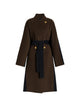 Alberta Ferreti Green Wool Cashmere Peacoat