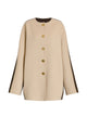 Alberta Ferreti Yellow Orange Wool Cashmere Cape