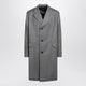 Prada  Gray Single-Breasted Wool Coat