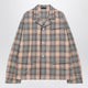 Prada  Steel/Cameo Checked Cotton Shirt