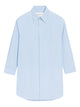 Ami Paris Light Blue And White Striped Shirt Dress