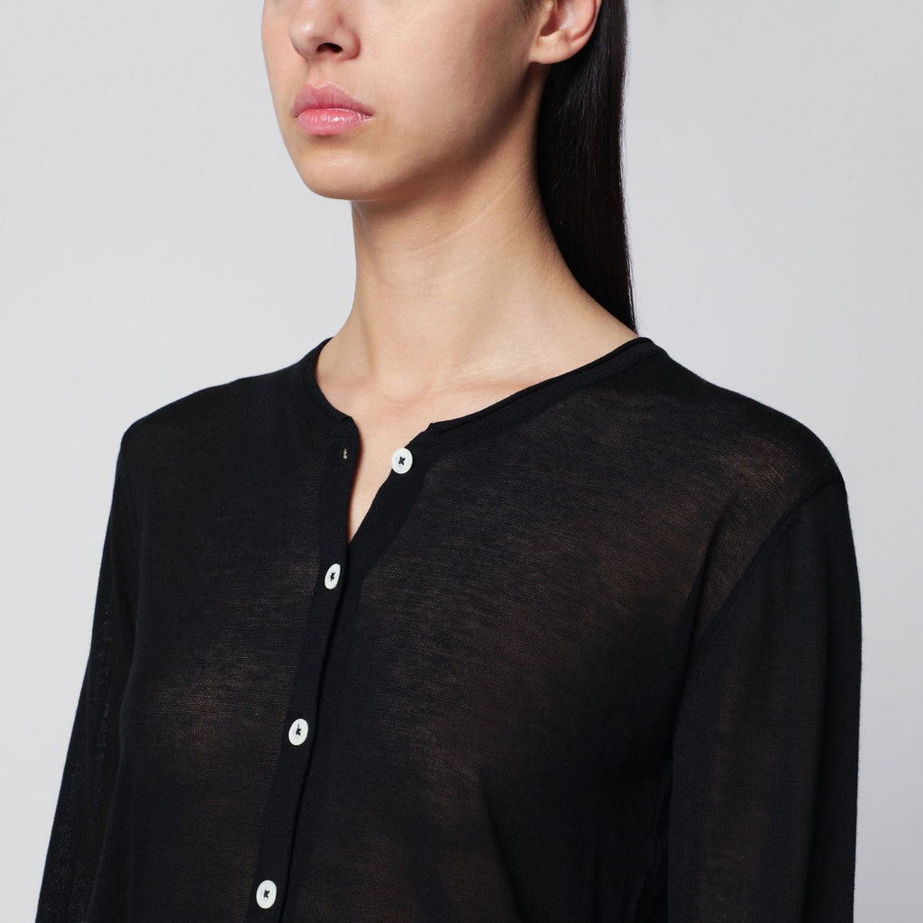 Dunst Black Cottonblend Cardigan
