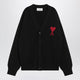 Ami Paris Black Ami De Coeur Wool Cardigan