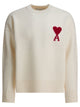 Ami Paris "Ami De Coeur" Crew-Neck Sweater
