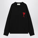Ami Paris Heart Logo Crewneck Sweater