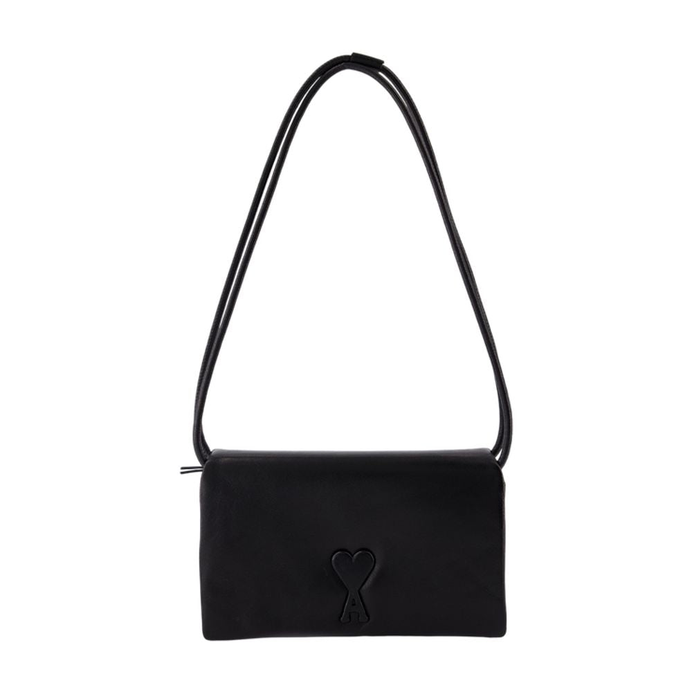 Ami Paris Voulez Vous Shoulder Bag -  - Leather - Black