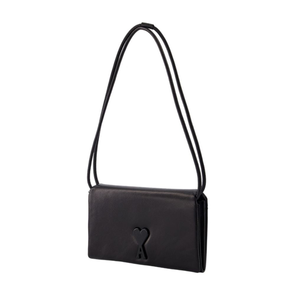 Ami Paris Voulez Vous Shoulder Bag -  - Leather - Black