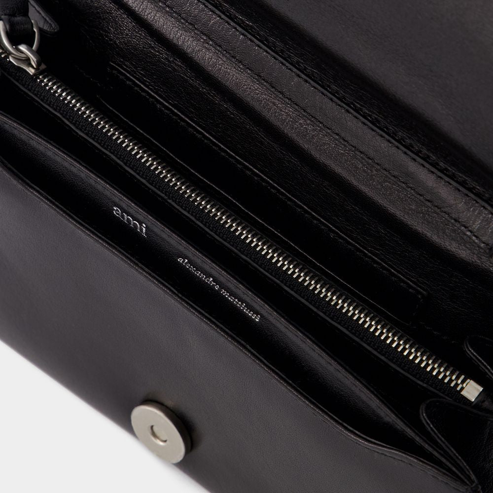 Ami Paris Voulez Vous Shoulder Bag -  - Leather - Black