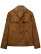 Prada Brown Lamb Skin Leather Blouson