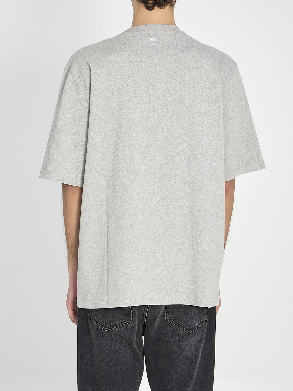 Ami Paris Grey Ami De Coeur Tshirt