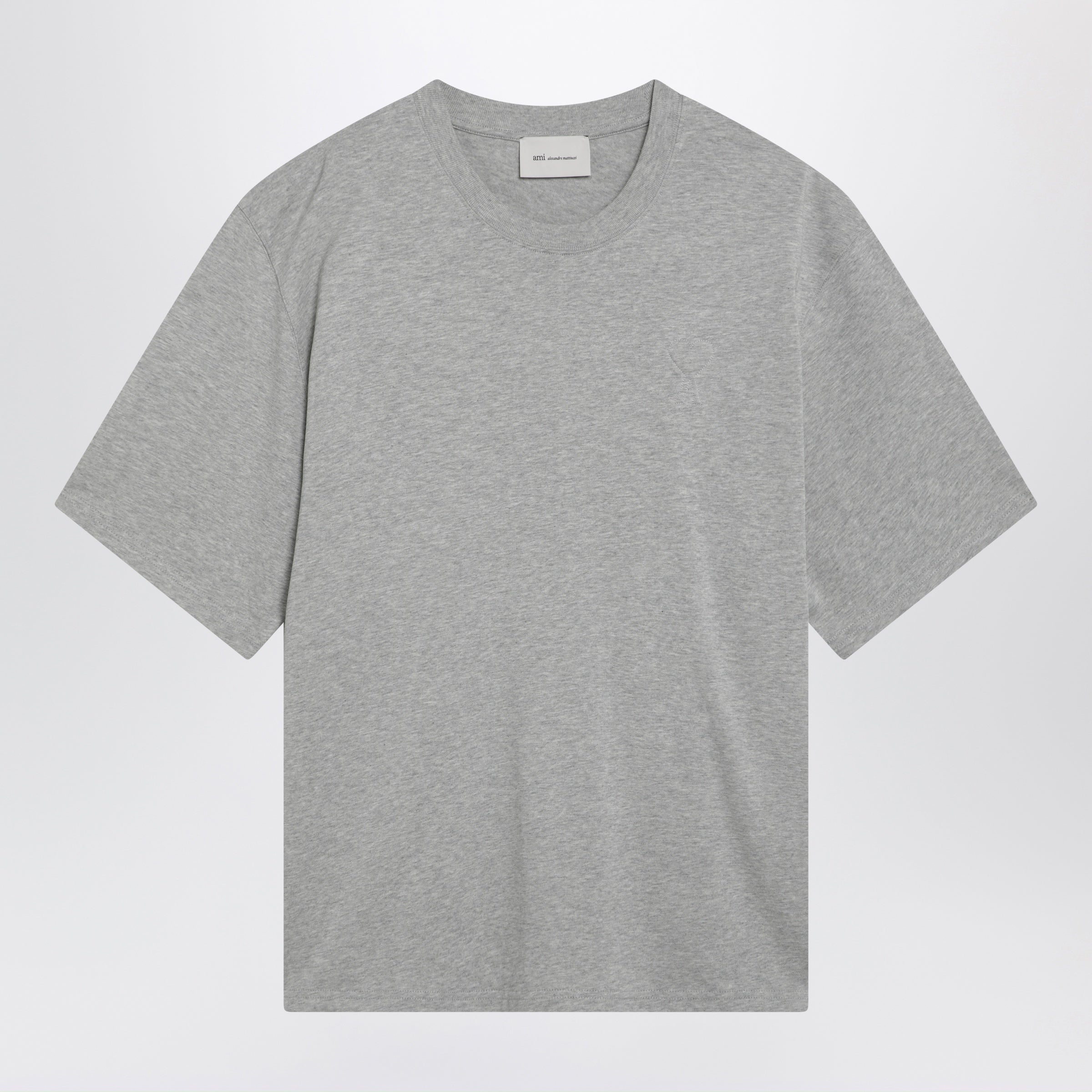 Ami Paris Grey Ami De Coeur T-Shirt