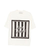 Ami Paris Boxy Fit T-Shirt Sewn Scarf