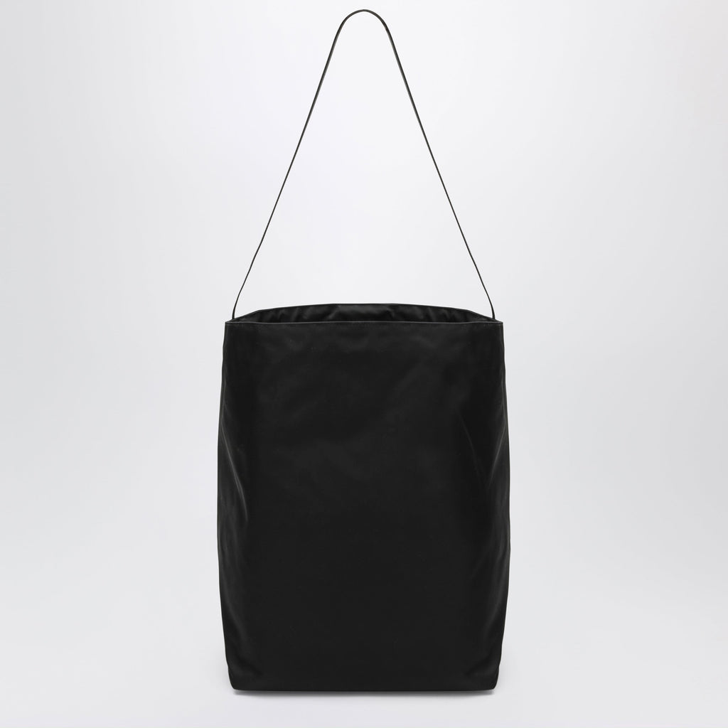 Valesque Bucket Tote Bag In Black Nylon