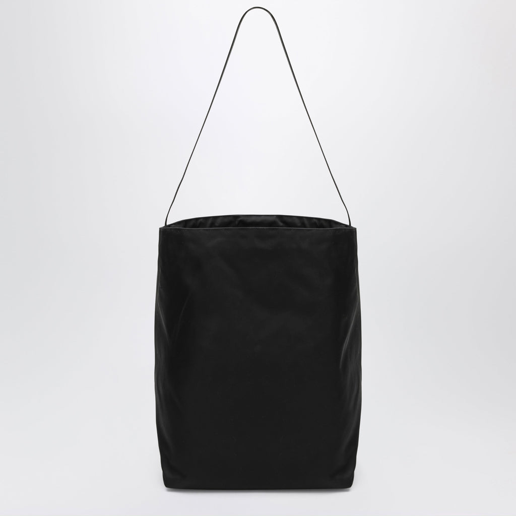 Valesque Bucket Tote Bag In Black Nylon