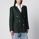 Vitovi Green Doublebreasted Linenblend Jacket