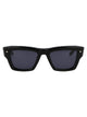 Valentino Garavani Black W Acetate Sunglasses