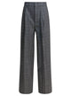 Sa Su Phi Grey Wool Silk Trousers