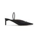 Tom Ford Black Satin Viscose Mules