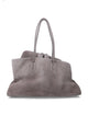 The Attico The Attico La Passeggiata Suede Medium Bag Grey