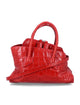 The Attico The Attico Croc-Print Leather Top Handle "La Passeggiata Mini"