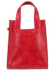 Bally Red Bovine Calf Polyester Handbag