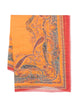 Etro Orange Red Flower Scarf