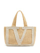 Valentino Viva Superstar Large Raffia Shopping Bag